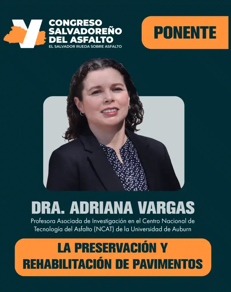La Ing. Adriana Vargas expone sobre Mezclas Asfálticas Tibias (WMA) y Reducción de Emisiones en el Congreso del Asfalto.